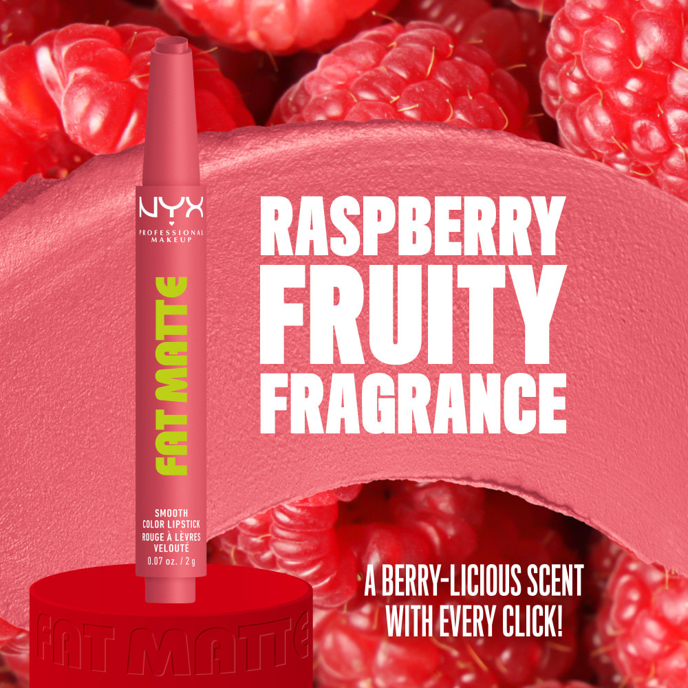 NYX Professional Makeup Fat Matte Rouge à Lèvres Mat Crémeux Pink Puff