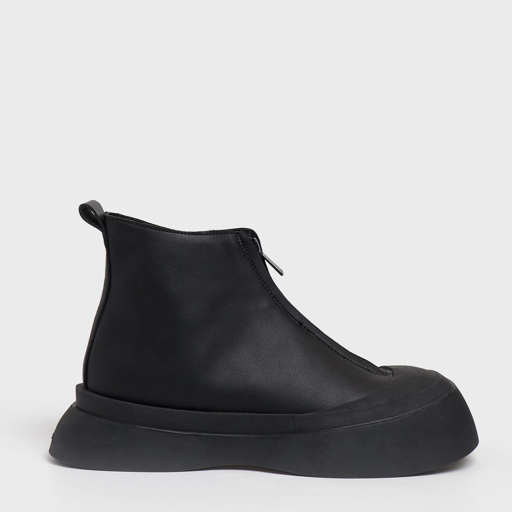 Zapatillas de piel Hanni High Negro