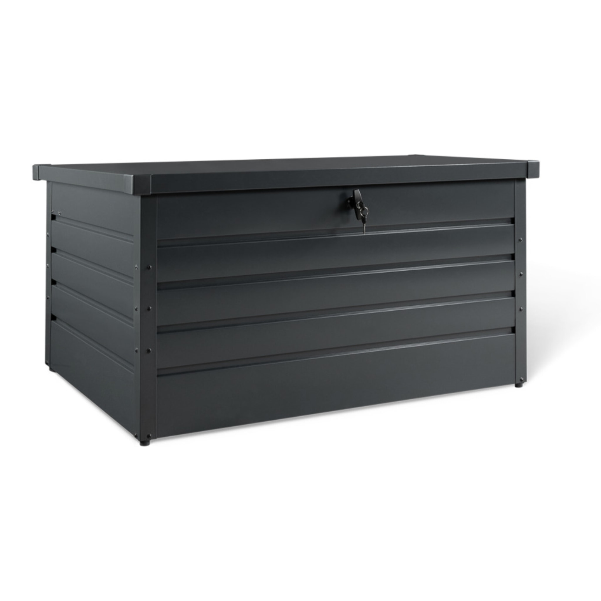 Coffre de jardin métal gris 870L