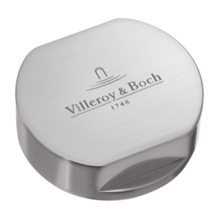 Bouton pour vidage évier 1 cuve VILLEROY & BOCH finition inox brossé