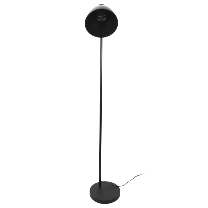 Lampadaire Metal Indus Noir H170cm