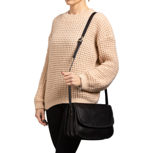 Borsa a tracolla  da donna In Vera pelle Made in Italy 27x20x12 cm