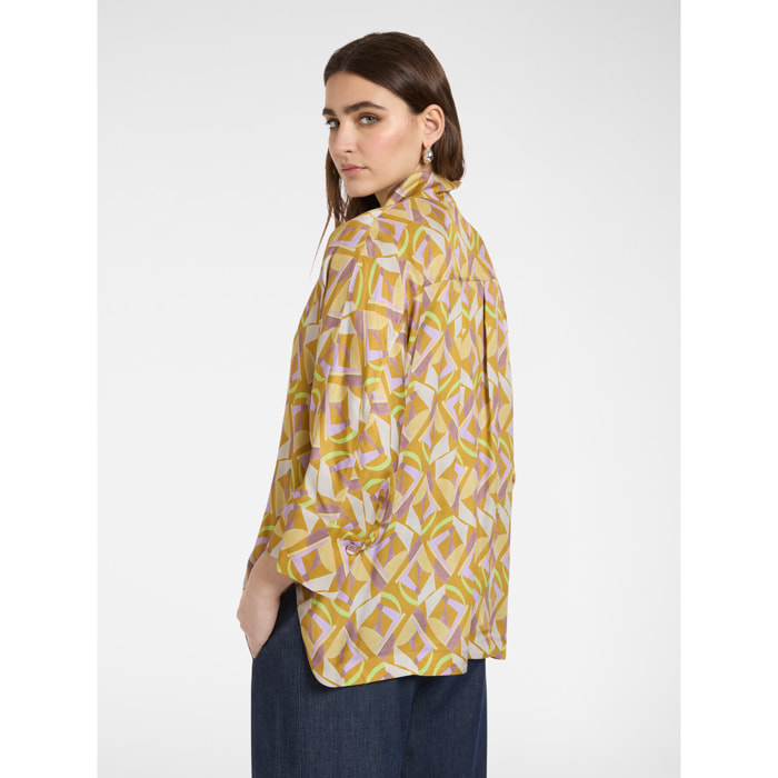 Elena Mirò - Blusa de viscosa estampada - Violeta