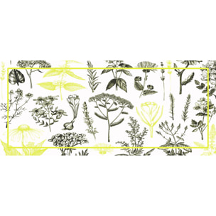 Alfombra de vinilo CERAMIKO, Plantas medicinales limón 66x150 cm