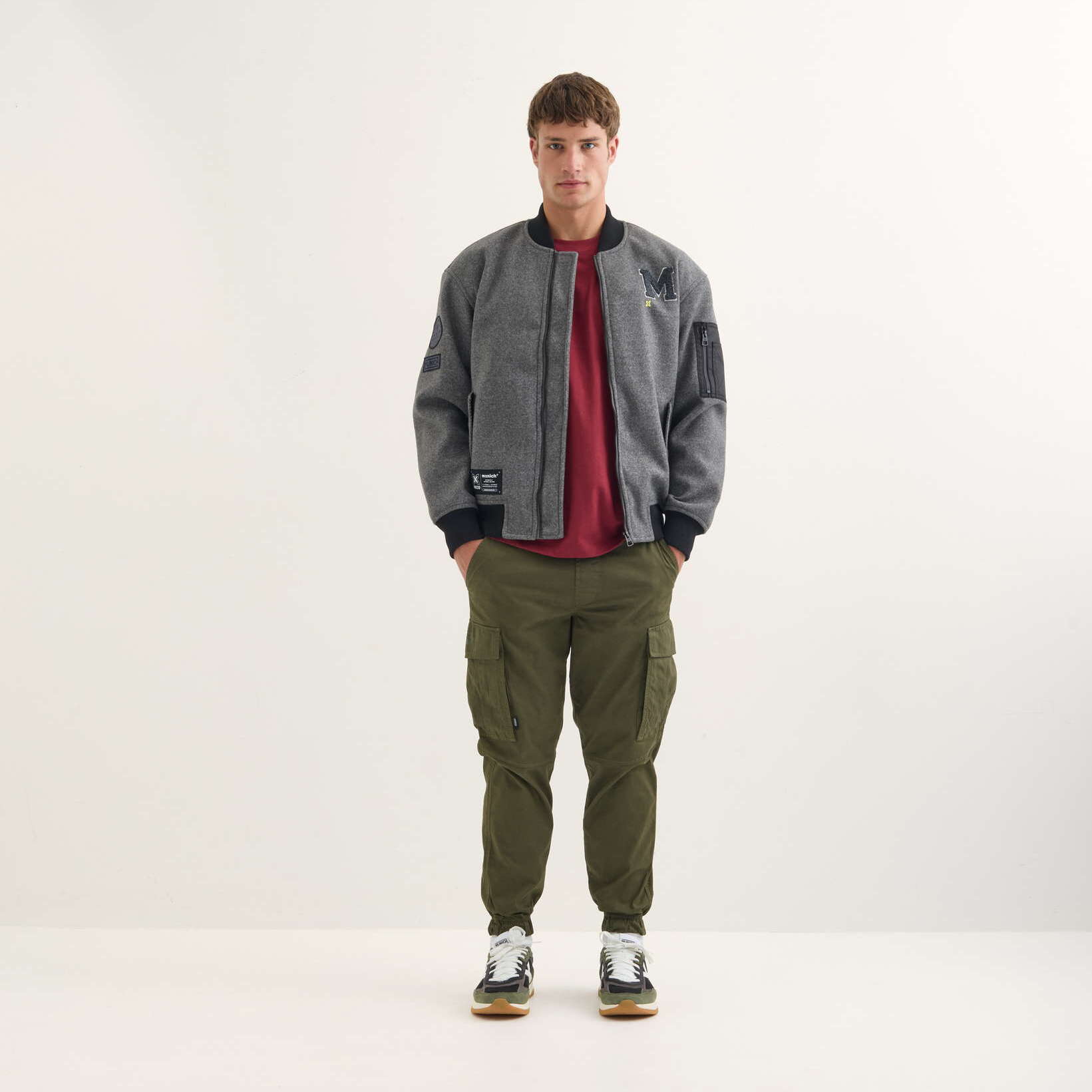 Chaqueta MUNICH Blast streetwear hombre de poliéster plateado