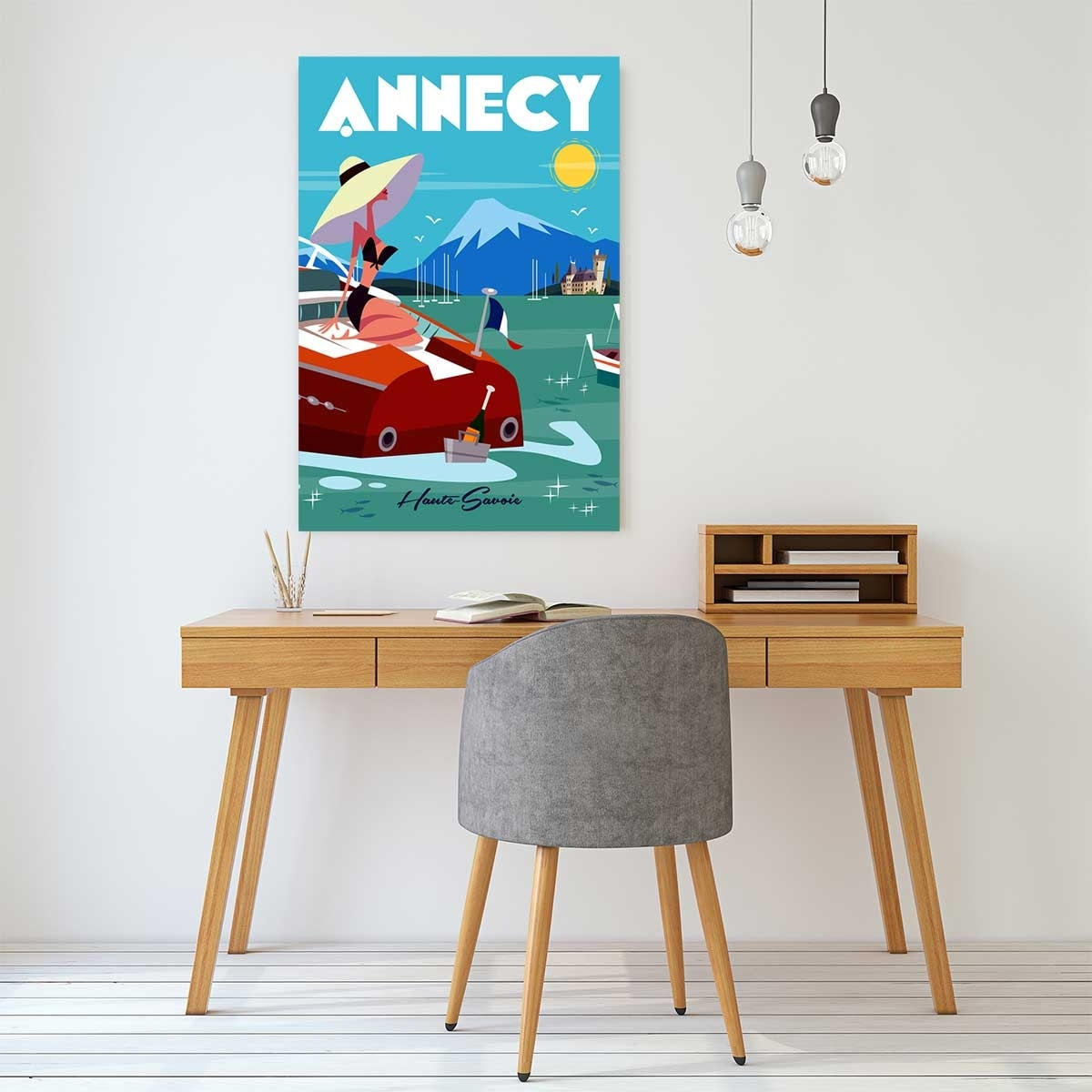 Tableau vedette du lac d' annecy Tableau plexiglas