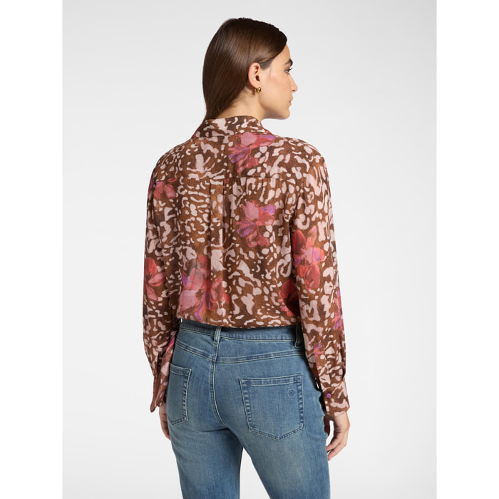 Elena Mirò - Camicia stampata - Marrone