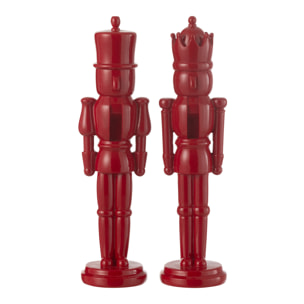J-Line figurine Casse-Noisette - polyrésine - rouge brillant - small - 2 pcs