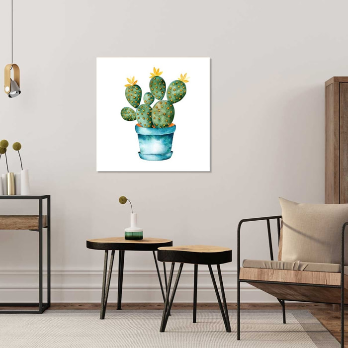 Tableau pot de cactus Toile imprimée