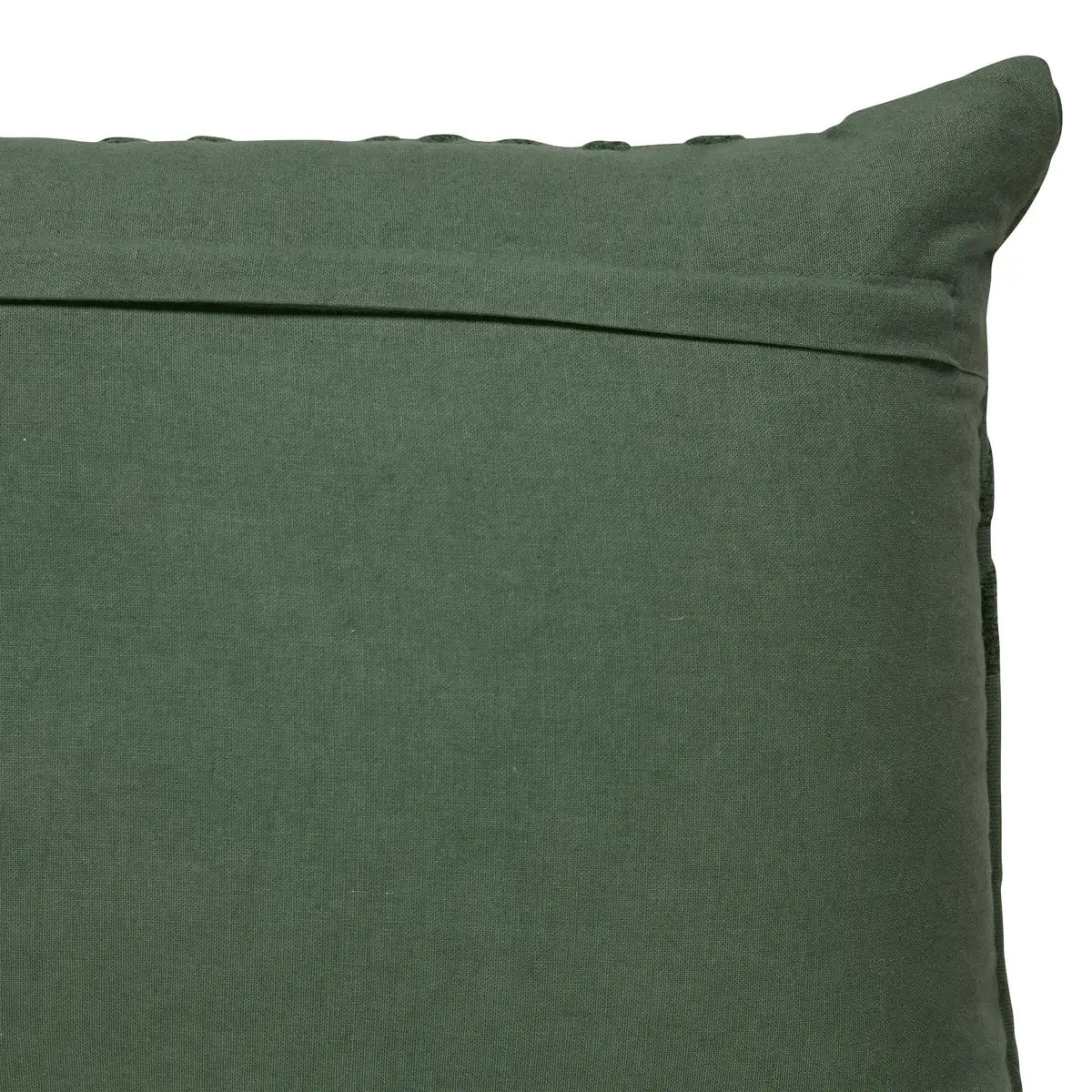 Coussin motif jacquard "Lehto" coton vert tilleul 58x38cm