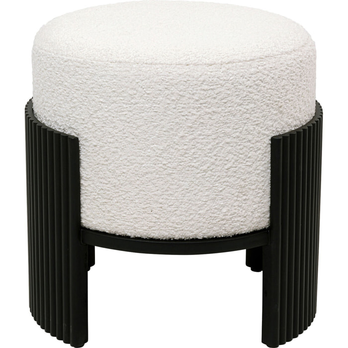 Tabouret Samu blanc et noir 43cm Kare Design