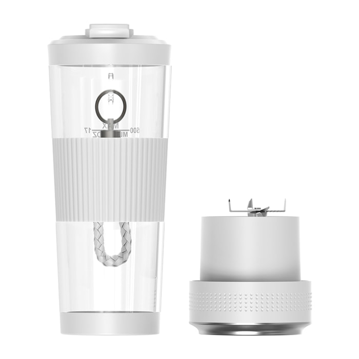 Batidora portátil A10-2.0 de 600 ml con potente motor de 150W y diseño tipo botella deportiva. Recargable y práctica con 4000mAh.