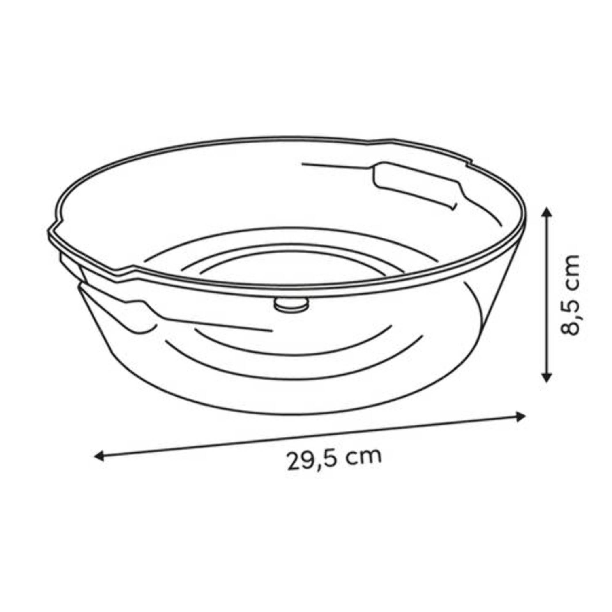 Organiseur rotatif Smart fridge D29cm transparent avec anses