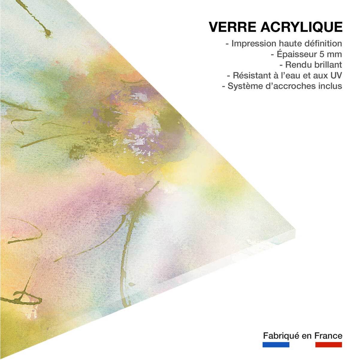 Tableau pastel flower Tableau plexiglas
