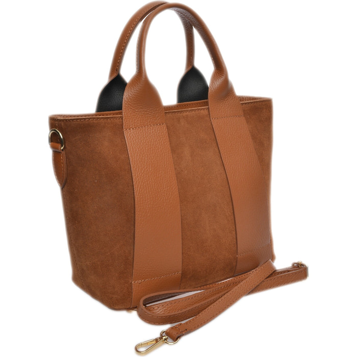 Borsa a mano Anna Luchini Cammello
