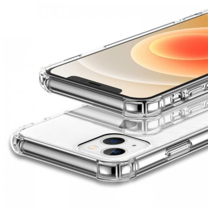 Coque anti-choc transparente et vitre de protection en verre transparente iPhone 14 Plus