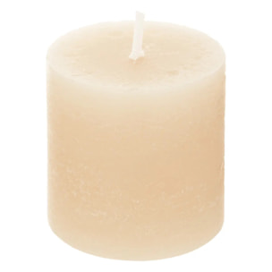 Lot de 4 bougies rustiques 60g blanc ivoire