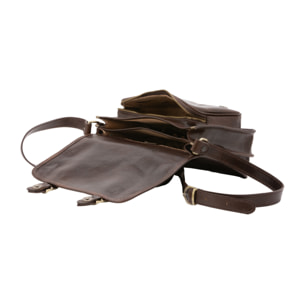 Borsa a tracolla  da donna In Vera pelle Made in Italy 27,5x22x12 cm