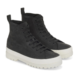 Stivaletti Superga Uomo Donna Nero 2644 NUBUCK LEATHER