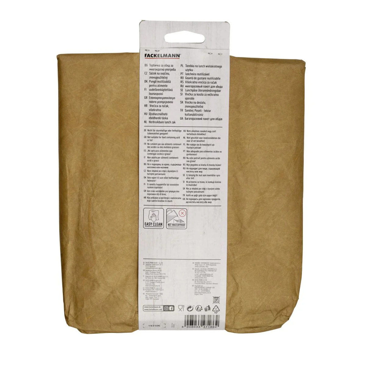 Lot de 2 lunch bags isothermes 30 cl avec 2 ustensiles de cuisine Fackelmann Move