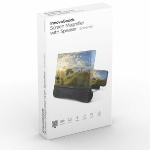 Amplificateur d’Écran pour Téléphone Portable avec Haut-parleur Rechargeable Screenier InnovaGoods