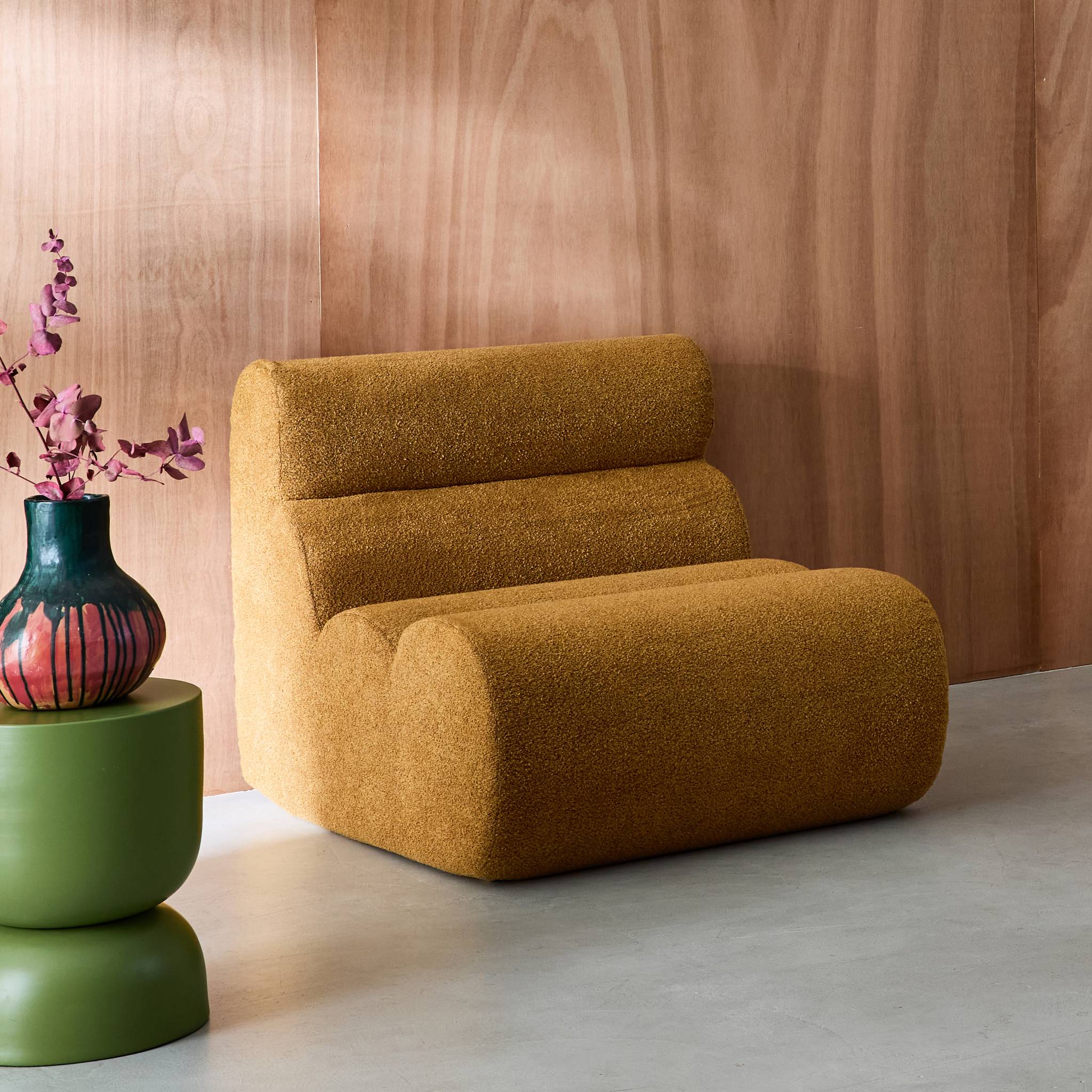 Chauffeuse bouclette texturée 1 place NOVA