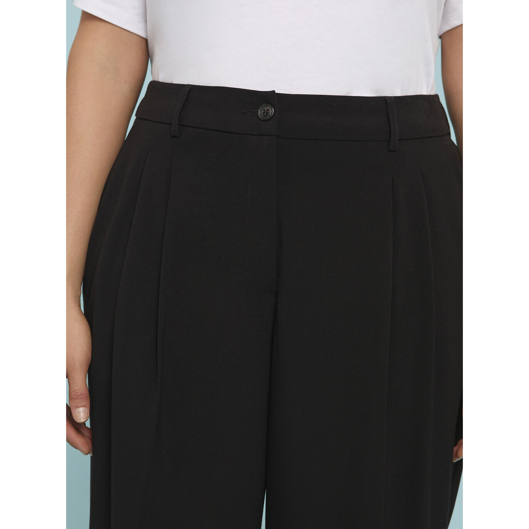 Fiorella Rubino - Pantaloni Wide Leg - Nero