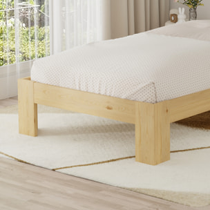 Lit en bois avec tête de lit 90x190cm FINN