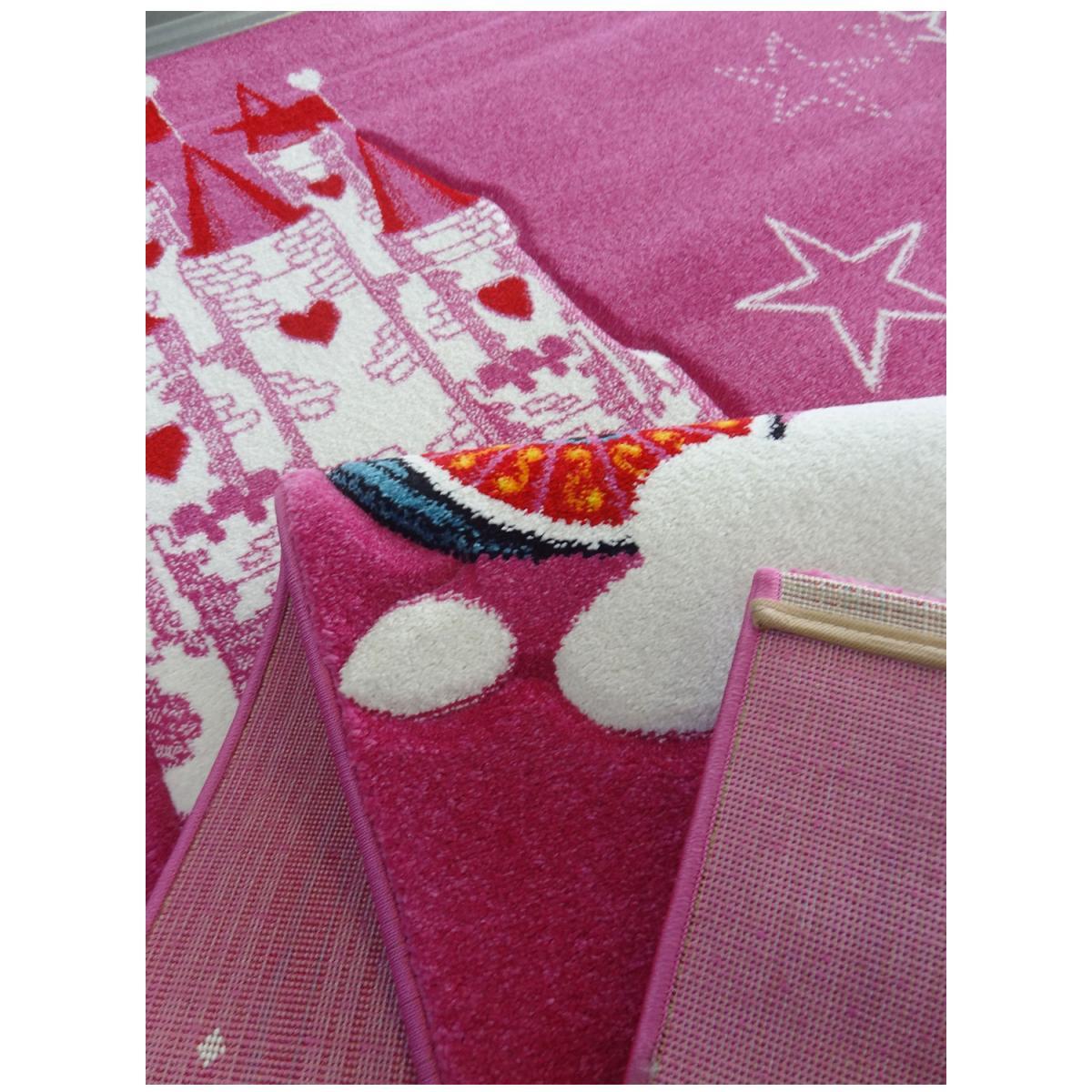Tapis enfant licorne, forme ronde ou carrée