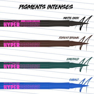 Maybelline New York Hyper Precise Liner Matte Onyx (701) 1 MLT
Forest Brown (710)
Cobalt (720)
Emerald (730)