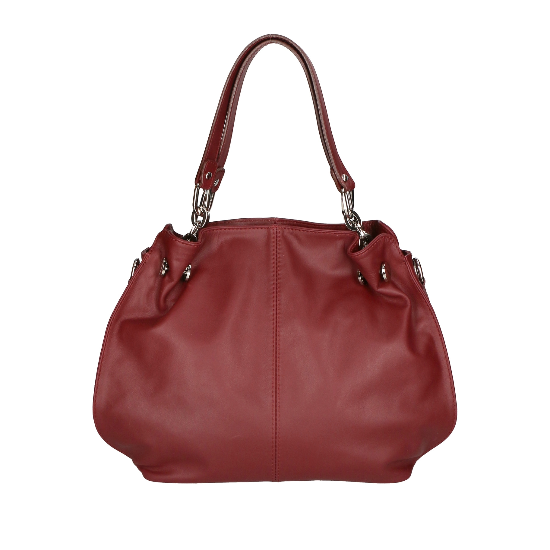 Borsa a spalla da Donna Charlotta in Vera Pelle Made in Italy 30x38x12 cm