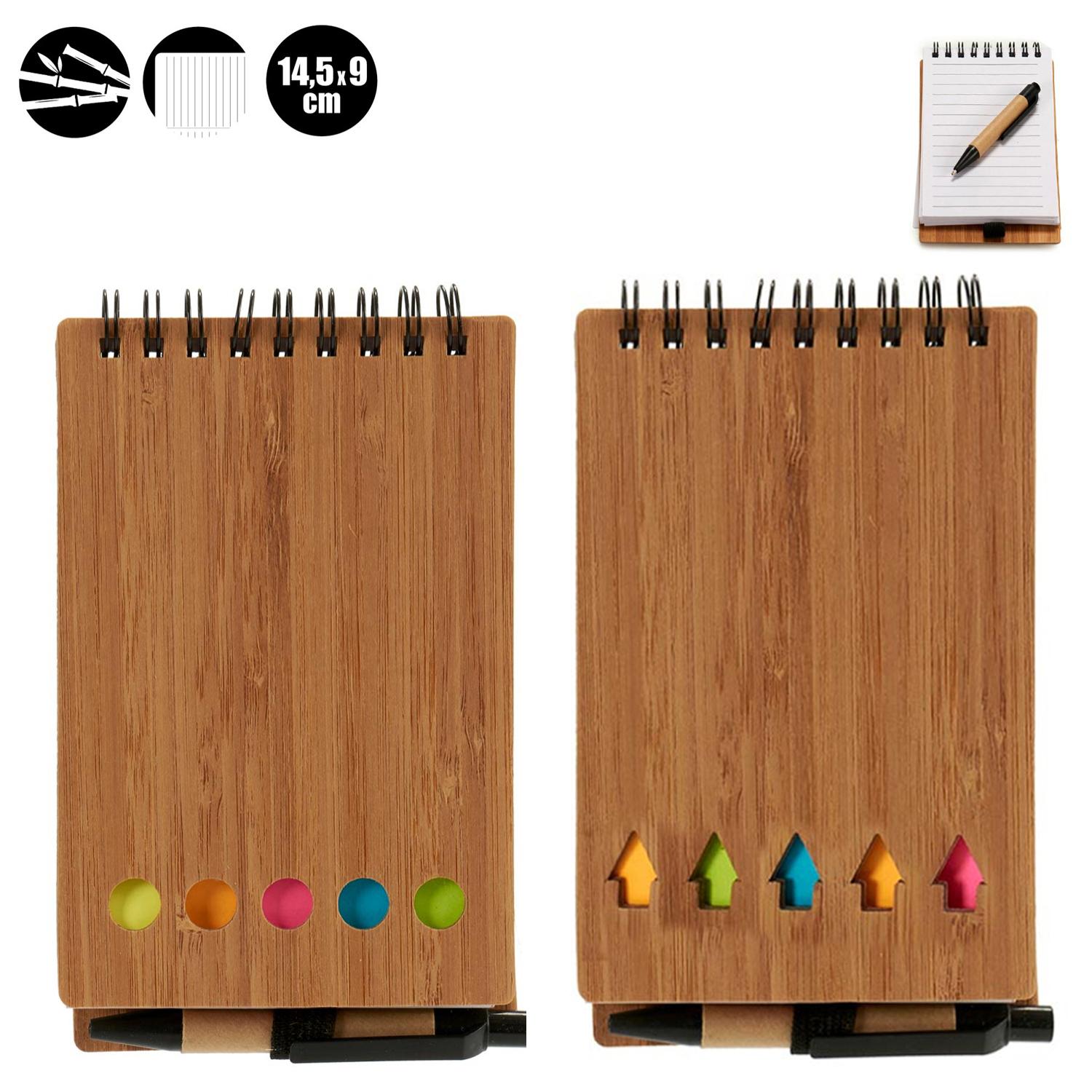 PACK 2 LIBRETAS BAMBU BOLI Y POSITS 14,5X9CM S2