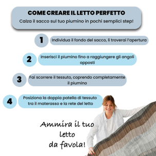 PARURE COPRIPIUMINO INFINITY - 100% Microfibra