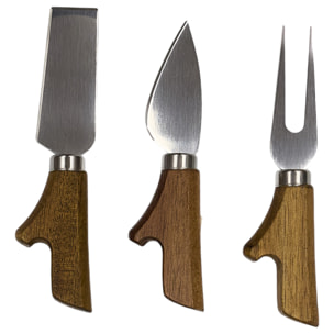 Planche A Fromage Acacia Avec 3 Couteaux