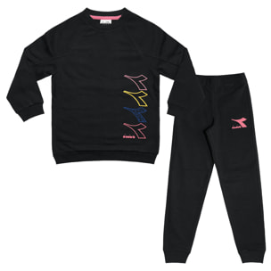 Tuta Bimba Ragazza DIADORA Cotone Felpato Zip Art.180961