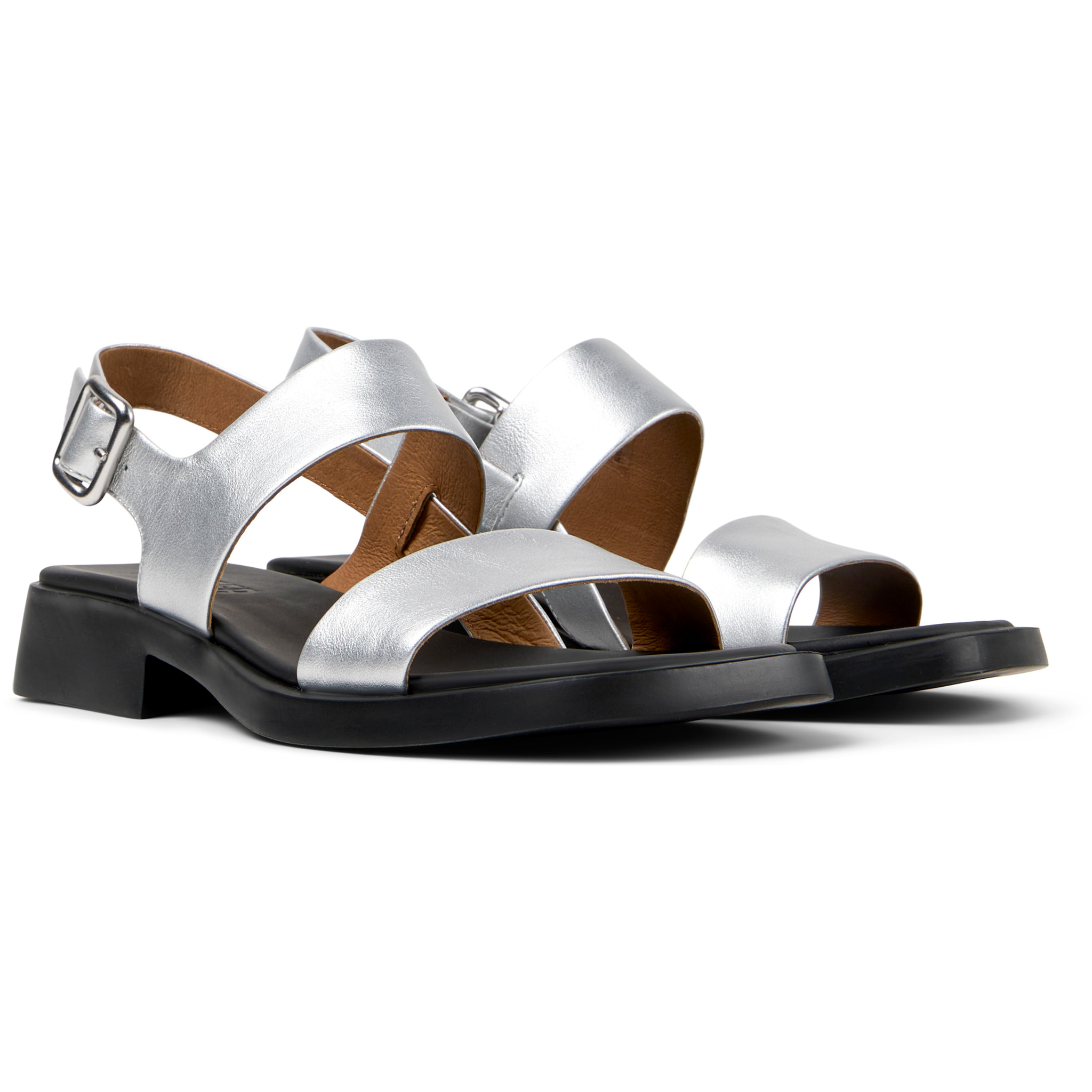 Sandalias - CAMPER Dana - Gris - Cuero liso