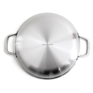 Plat à paëlla   triplex avec couvercle - "Black Cube"