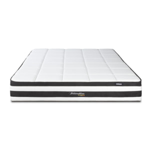 Matelas Hybride Fontainebleau, 25 cm, Soutien Ferme, Ressorts Ensachés & Mousse mémoire de forme