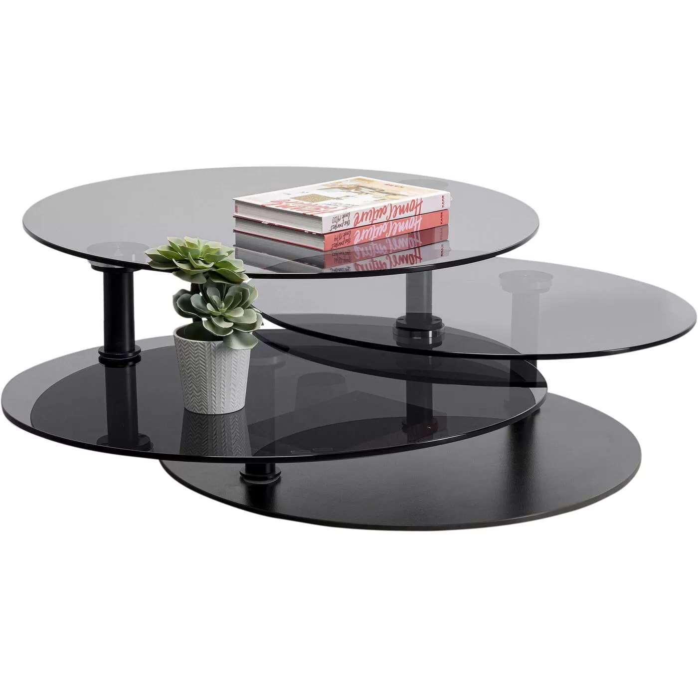 Table basse Twist noire 90cm Kare Design