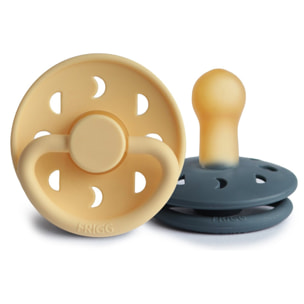 Frigg Pack 2 Chupetes Block Latex Moon Phase