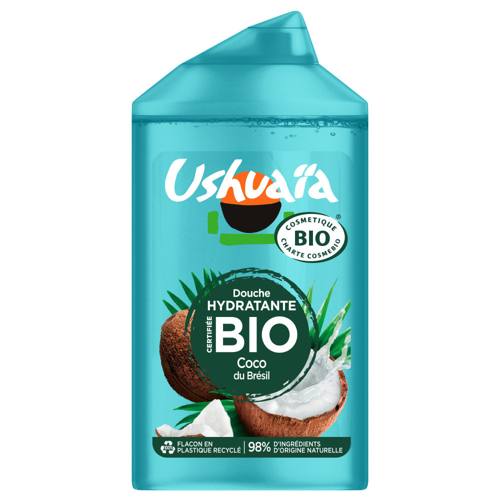 Lot de 12 - Ushuaïa Douche Hydratante Certifiée Bio Coco du Brésil 250ml