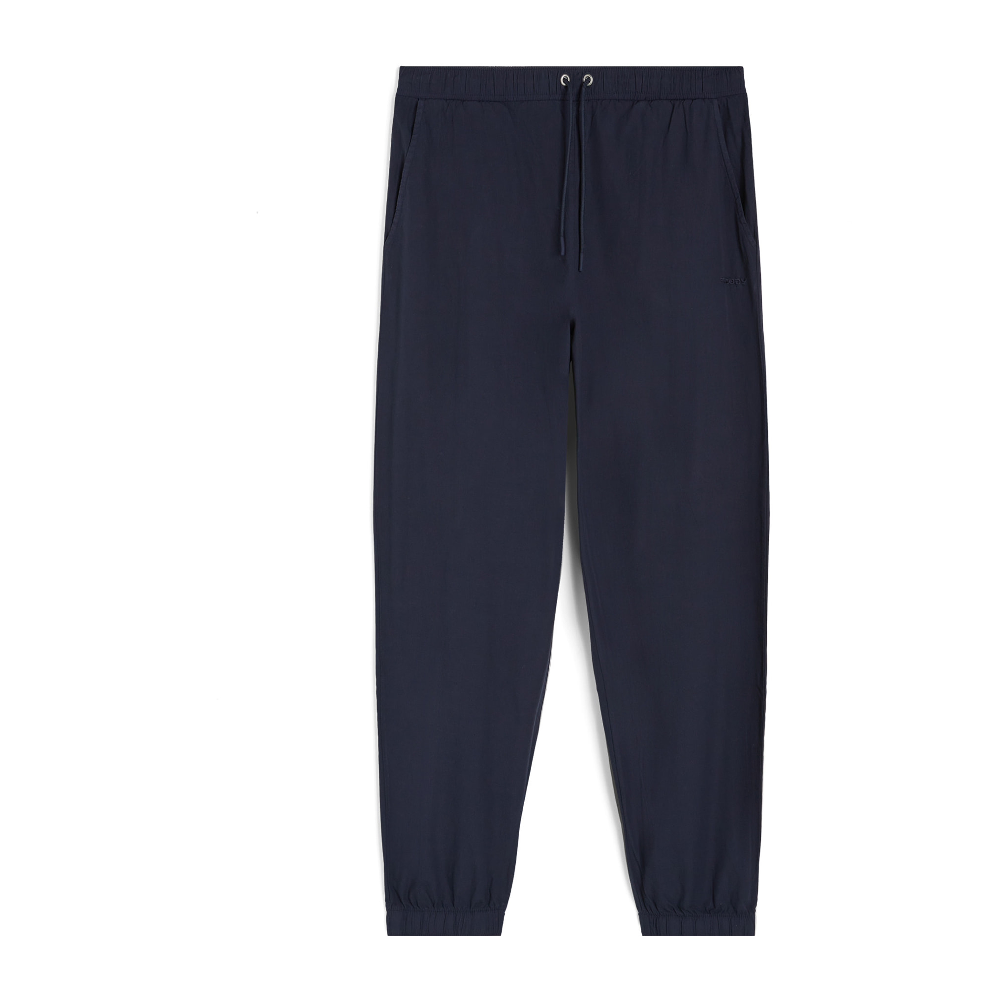 Pantaloni joggers donna in tessuto popeline tinto in capo