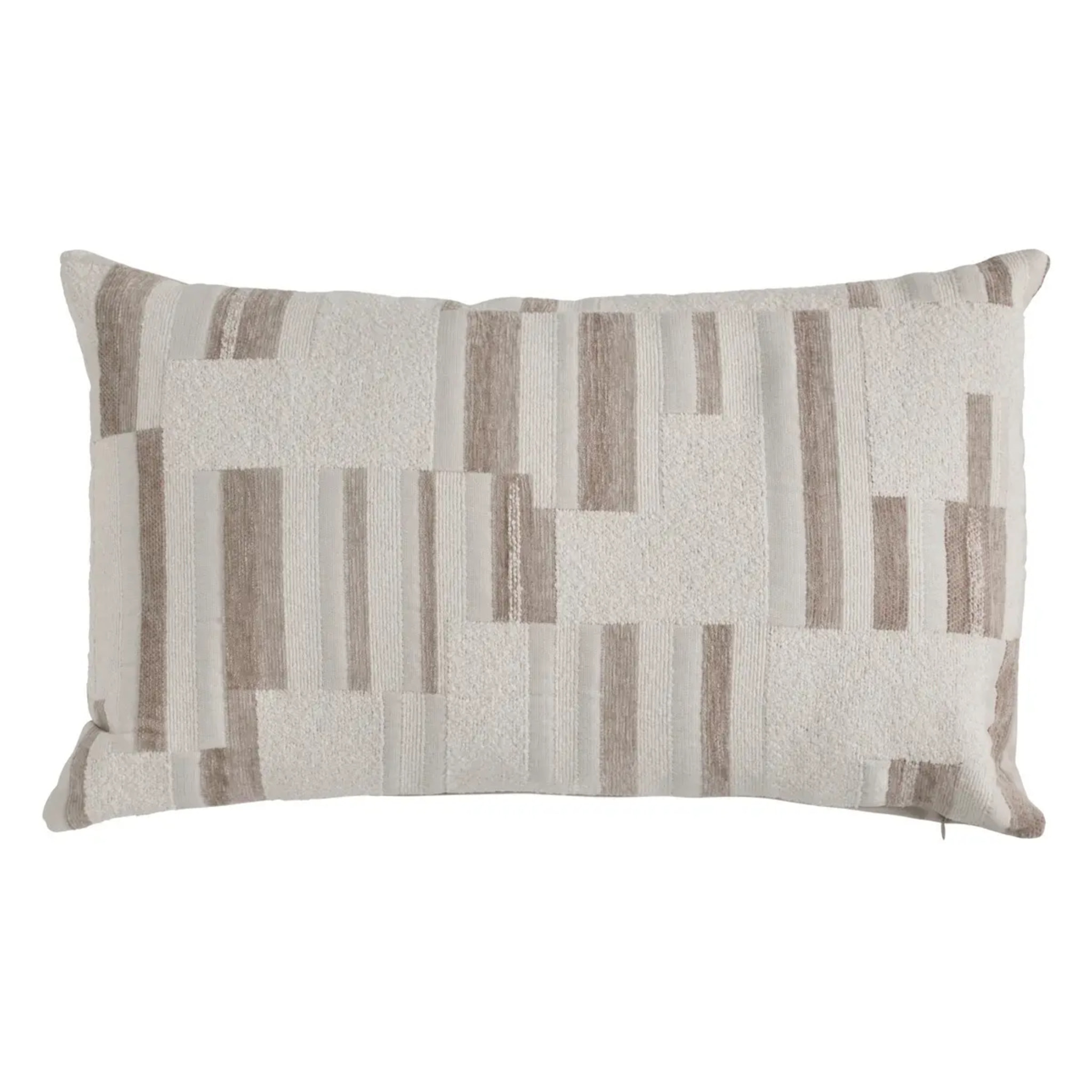 Coussin Calix beige lin 50x30cm