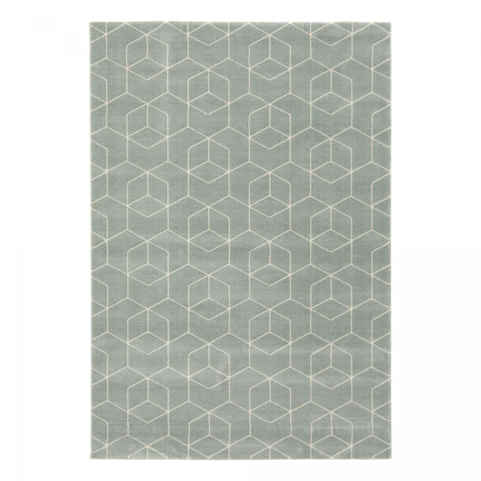 Tapis salon et chambre tissé motif abstrait KEMU