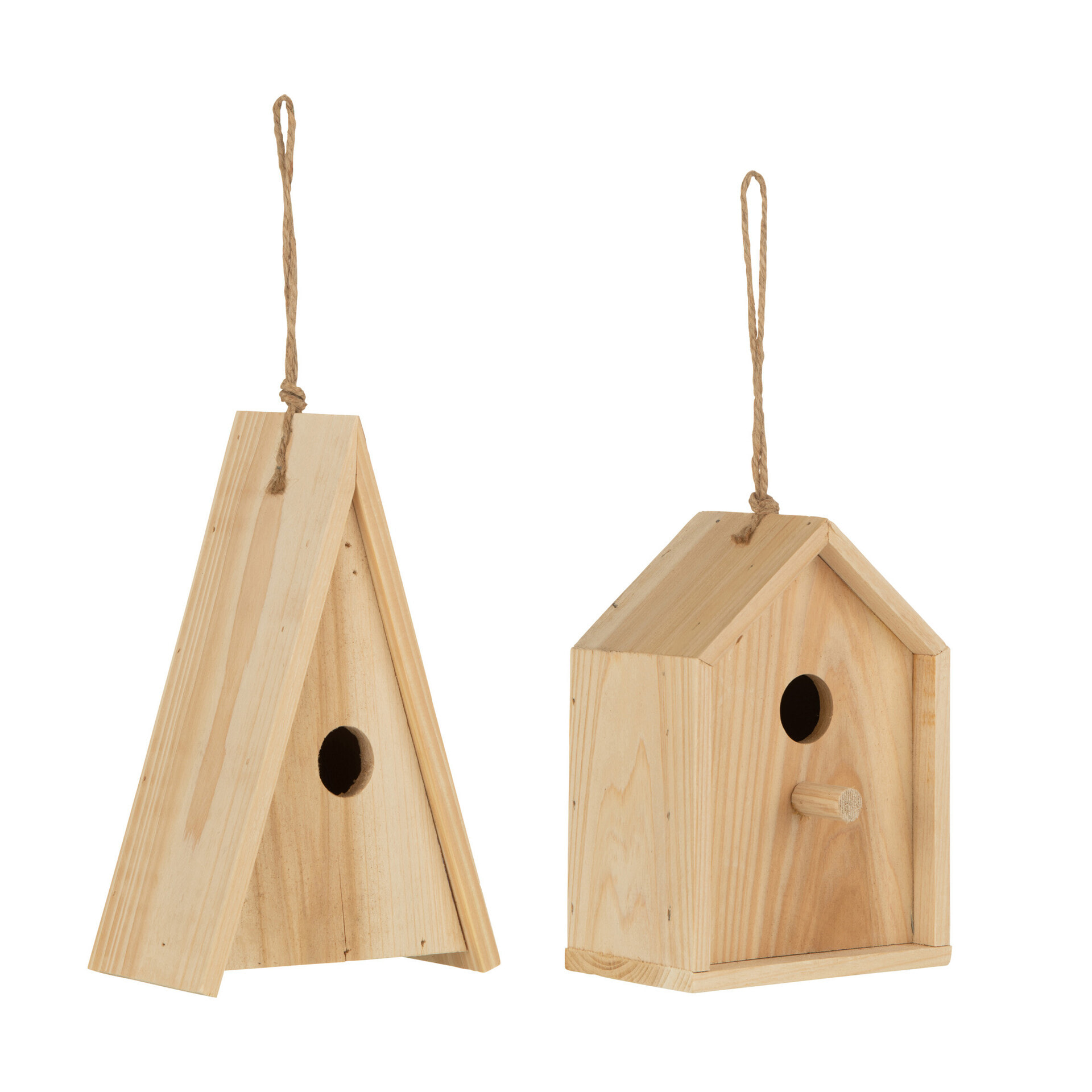 Maison d'oiseau J-Line Paul China - bois - 2 pièces.