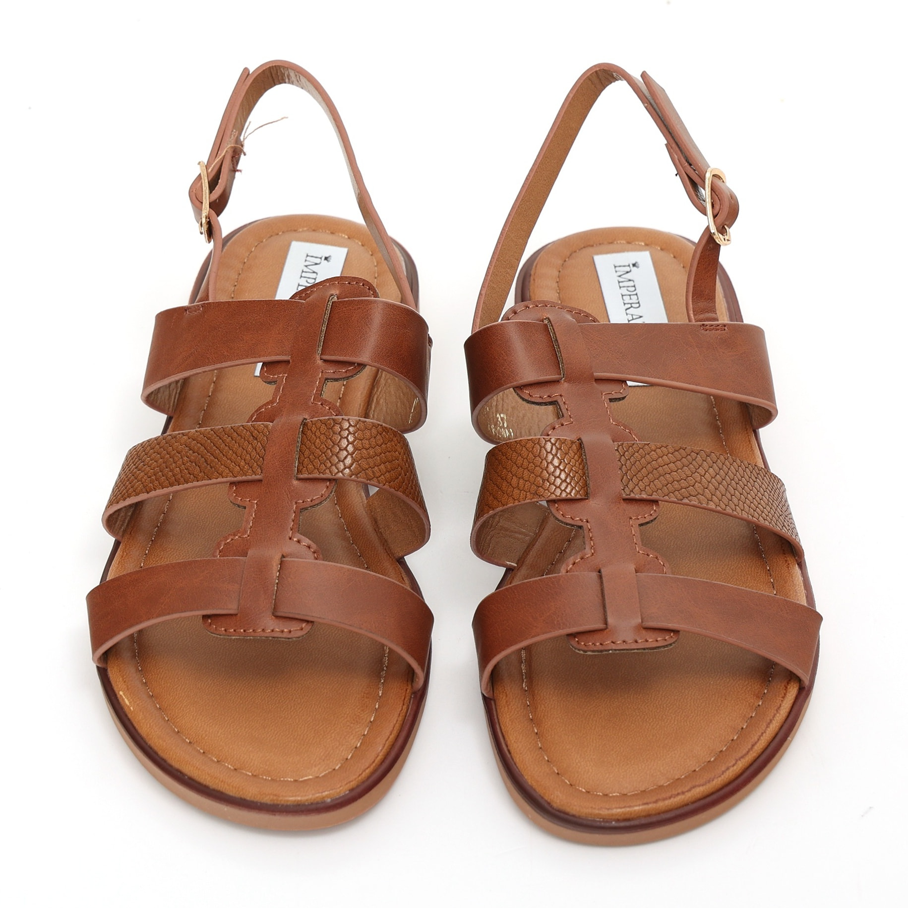 Sandali bassi in simil pelle