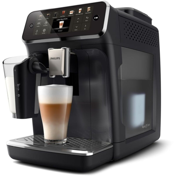 Expresso Broyeur PHILIPS EP4441/50 SilentBrew LatteGo Noir