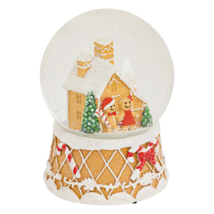 BOULE NEIGE GINGER MUSIC 100MM