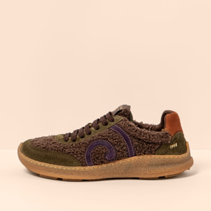Zapatos N5435B MULTI MATERIAL BROWN/ OROEL color Brown