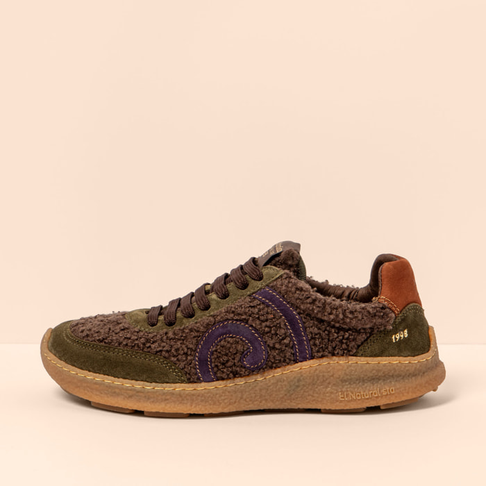 Zapatos N5435B MULTI MATERIAL BROWN/ OROEL color Brown